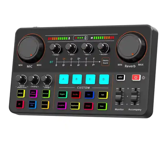 P300 Audio Live Sound Card Streaming Podcast Accessories Mixer Sound Card Audio Voice Podcast